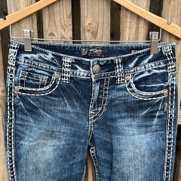 Silver Jeans Suki Fluid Mid Capri 27x22.5 - Picture 4 of 8